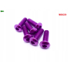 M6x20 śruba aluminiowa imbusowa iso 7380 śruby aluminiowe kolor fioletowy