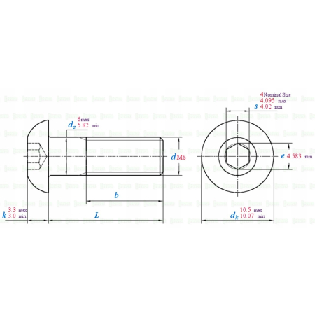 M6x25 śruba aluminiowa imbusowa iso 7380 śruby aluminiowe kolor fioletowy