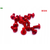 M3x6 śruba aluminiowa imbusowa iso 7380 śruby aluminiowe kolor czerwony