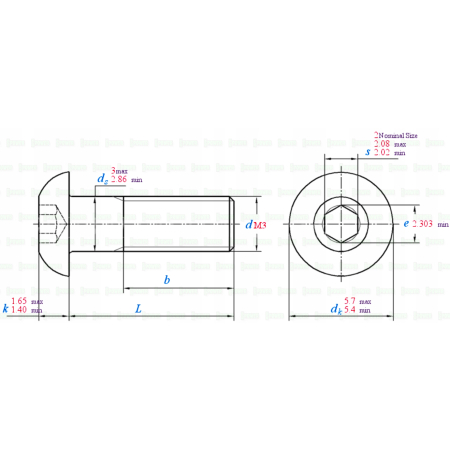 M3x12 śruba aluminiowa imbusowa iso 7380 śruby aluminiowe kolor czerwony