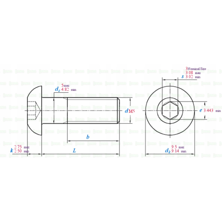 M5x8 śruba aluminiowa imbusowa iso 7380 śruby aluminiowe kolor czerwony
