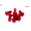 M5x12 śruba aluminiowa imbusowa iso 7380 śruby aluminiowe kolor czerwony