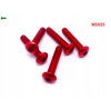 M5x25 śruba aluminiowa imbusowa iso 7380 śruby aluminiowe kolor czerwony