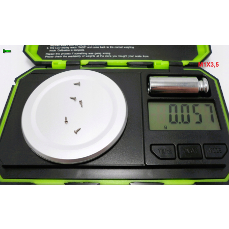 M1x3,5 wkręt samogwintujący tytanowy din 7981 wkręty tytanowe tytan grade 2