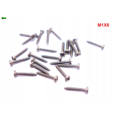 M1x6 wkręt samogwintujący tytanowy din 7981 wkręty tytanowe tytan grade 2