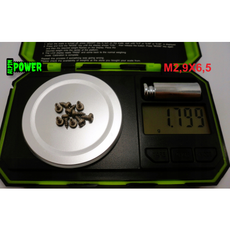 M2,9x6,5 wkręt tytanowy samogwintujący philips tytan grade 2