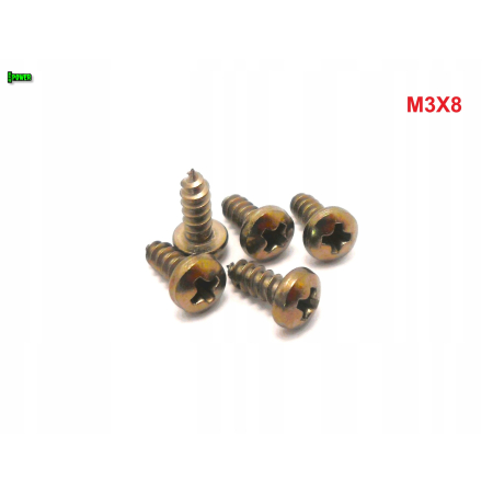 M3x8 wkręt samogwintujący tytanowy din 7981 wkręty tytanowe tytan grade 2