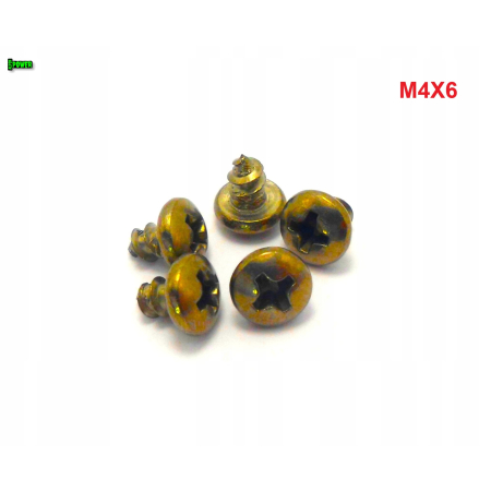 M4x6 wkręt samogwintujący tytanowy din 7981 wkręty tytanowe tytan grade 2