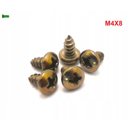 M4x8 wkręt samogwintujący tytanowy din 7981 wkręty tytanowe tytan grade 2