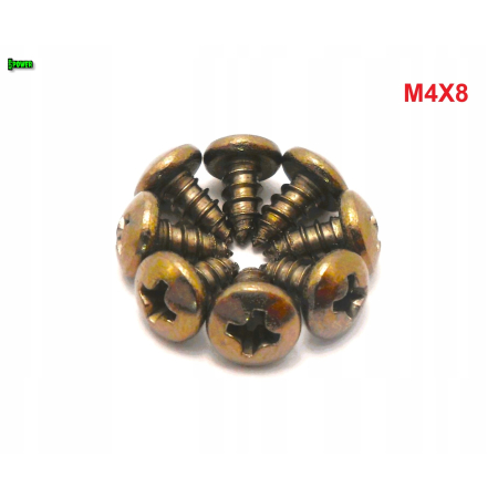 M4x8 wkręt samogwintujący tytanowy din 7981 wkręty tytanowe tytan grade 2