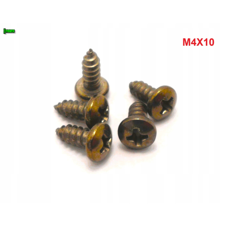 M4x10 wkręt samogwintujący tytanowy din 7981 wkręty tytanowe tytan grade 2