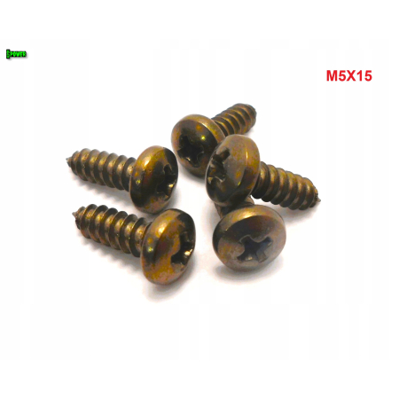 M5x15 wkręt samogwintujący tytanowy din 7981 wkręty tytanowe tytan grade 2