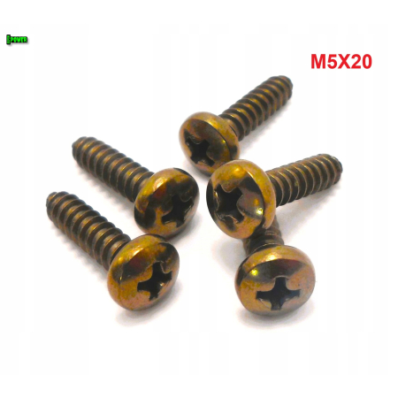 M5x20 wkręt samogwintujący tytanowy din 7981 wkręty tytanowe tytan grade 2