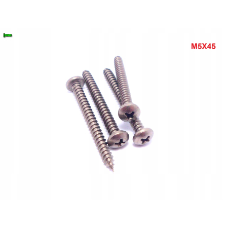 M5x45 wkręt samogwintujący tytanowy din 7981 wkręty tytanowe tytan grade 2