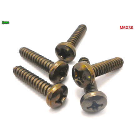 M6x30 wkręt samogwintujący tytanowy din 7981 wkręty tytanowe tytan grade 2