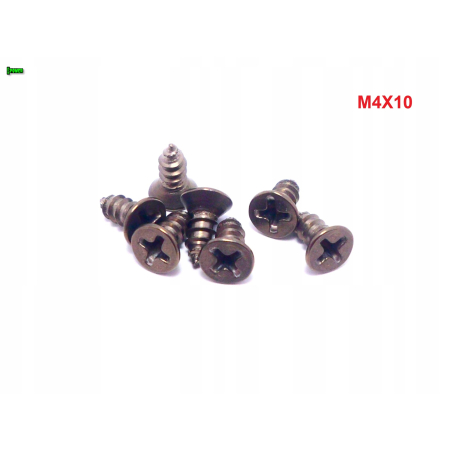 M4x10 wkręt samogwintujący tytanowy din 7982 wkręty tytanowe tytan grade 2