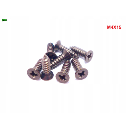 M4x15 wkręt samogwintujący tytanowy din 7982 wkręty tytanowe tytan grade 2