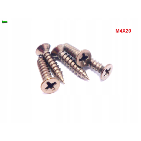 M4x20 wkręt samogwintujący tytanowy din 7982 wkręty tytanowe tytan grade 2