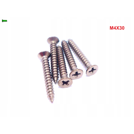 M4x30 wkręt samogwintujący tytanowy din 7982 wkręty tytanowe tytan grade 2