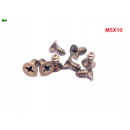 M5x10 wkręt samogwintujący tytanowy din 7982 wkręty tytanowe tytan grade 2