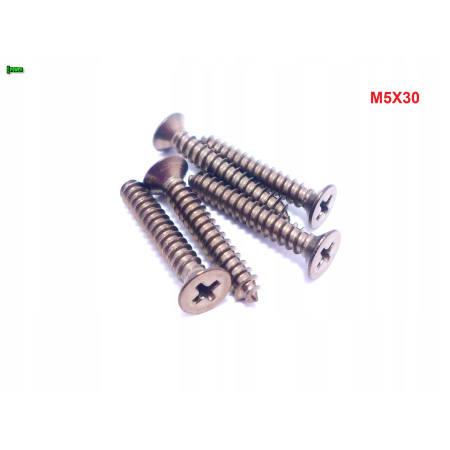 M5x30 wkręt samogwintujący tytanowy din 7982 wkręty tytanowe tytan grade 2