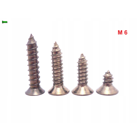 M6x10 wkręt samogwintujący tytanowy din 7982 wkręty tytanowe tytan grade 2