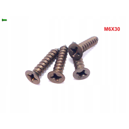 M6x30 wkręt samogwintujący tytanowy din 7982 wkręty tytanowe tytan grade 2