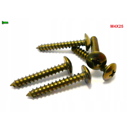 M4x25 wkręt samogwintujący tytanowy grzybkowy jis b 1122 tytan grade 2