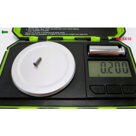 M2,5x10 wkręt tytanowy samogwintujący imbus tytan grade 2