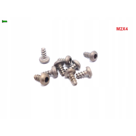 M2x4 wkręt tytanowy samogwintujący imbus tytan grade 2