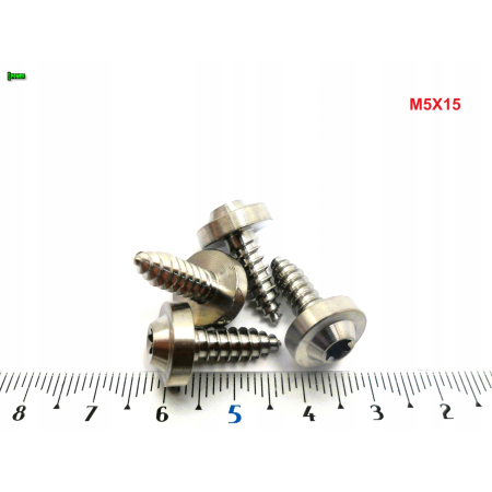 M5x15 wkręt tytanowy samogwintujący torx tytan grade 5