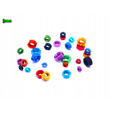 Nakrętka m5 din 934 iso 4032 nakrętka aluminiowa 6061 nakrętka różowa