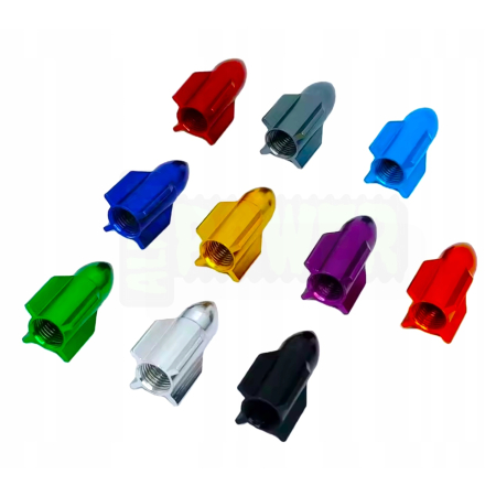 Nakrętki na wentyle rakieta czapki do opon kapturki na zawory rakieta