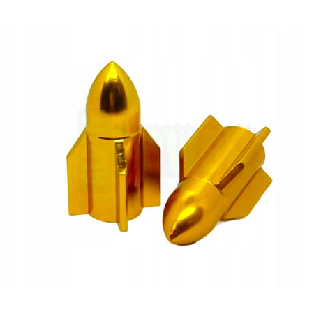 Nakrętki na wentyle rakieta czapki do opon kapturki na zawory rakieta