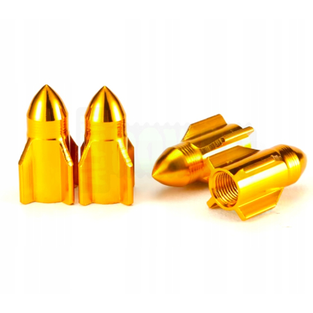 Nakrętki na wentyle rakieta czapki do opon kapturki na zawory rakieta