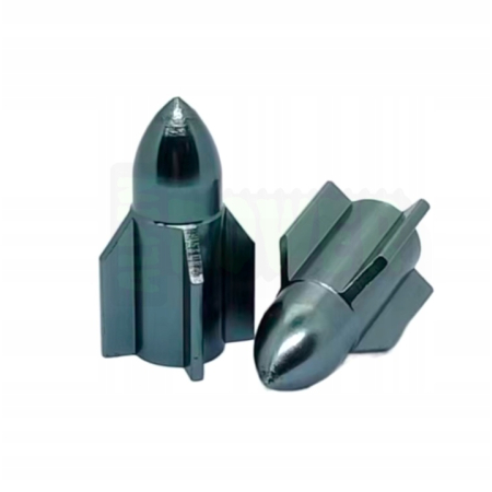 Nakrętki na wentyle rakieta czapki do opon kapturki na zawory rakieta