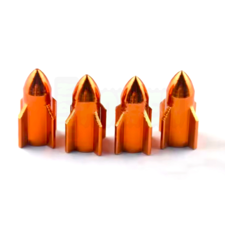 Nakrętki na wentyle rakieta czapki do opon kapturki na zawory rakieta