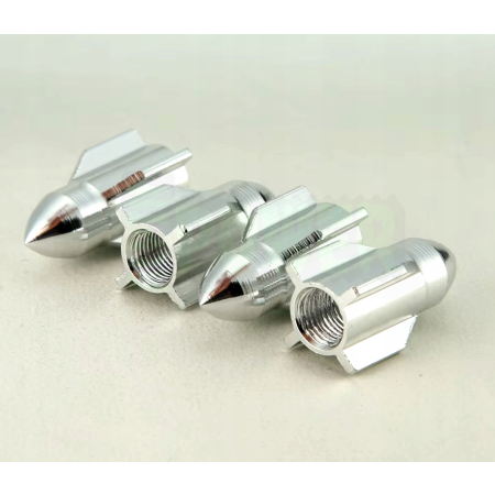 Nakrętki na wentyle rakieta czapki do opon kapturki na zawory rakieta