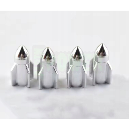 Nakrętki na wentyle rakieta czapki do opon kapturki na zawory rakieta