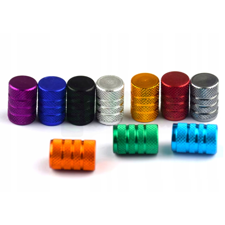 Nakrętki na wentyle czapki do opon kapturki na zawory przeciwpyłowe