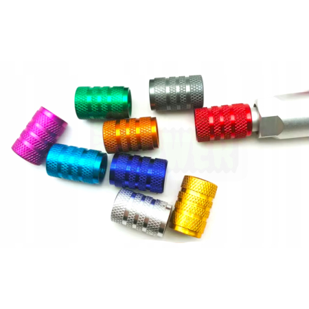 Nakrętki na wentyle czapki do opon kapturki na zawory przeciwpyłowe