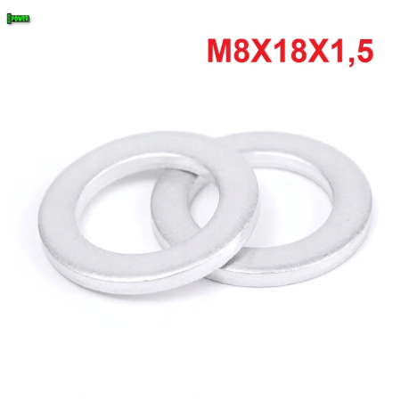 Podkładka aluminiowa m8x18x1,5 din125 iso 7089 podkładka aluminiowa m8x18