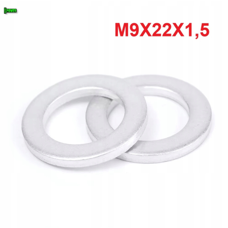 Podkładka aluminiowa m9x22x1,5 din125 iso 7089 aluminiowa podkładka m9x22