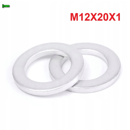 Podkładka m12x20x1 din7603a aluminiowa podkładka m12x20x1 podkładka m12