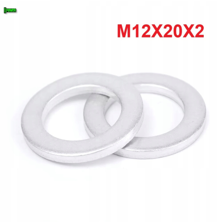 Podkładka m12x20x2 din7603a aluminiowa podkładka m12x20x2 podkładka m12