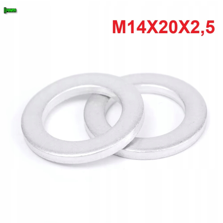 PODKŁADKA M14X20X2,5 DIN7603A ALUMINIOWA PODKŁADKA M14X20X2,5 PODKŁADKA M14