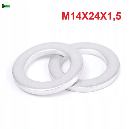 Podkładka m14x24x1,5 din7603a aluminiowa podkładka m14x24x1,5 podkładka m14