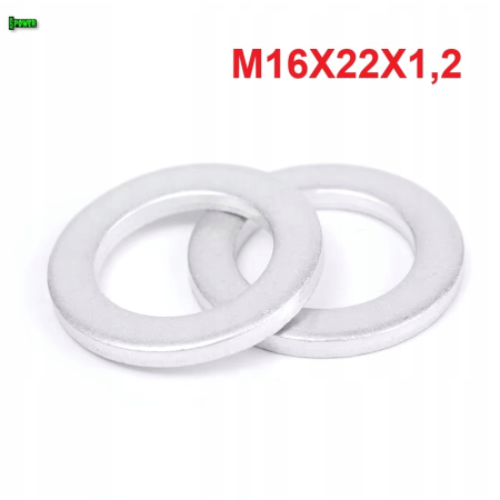 Podkładka aluminiowa m16x22x1,2 din7603a aluminiowa podkładka m16x22x1,2