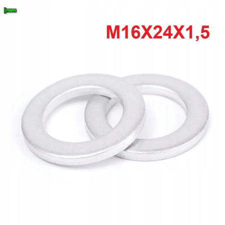 Podkładka m16x24x1,5 din7603a aluminiowa podkładka m16x24x1,5 podkładka m16