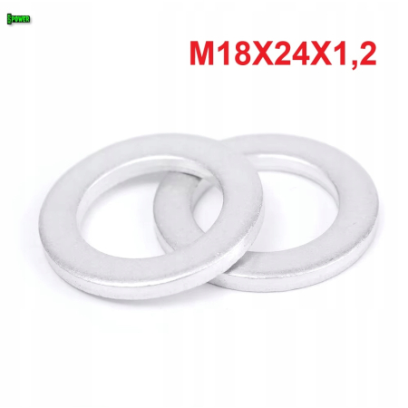 Podkładka m18x24x1,2 din7603a aluminiowa podkładka m18x24x1,2 podkładka m18